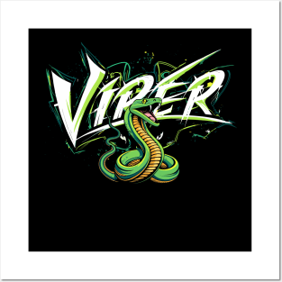 Green Viper Wear - Venomous Urban Style Snake Theme Posters and Art